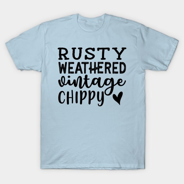 Rusty Weathered Vintage Chippy Antique Thrifting Cute T-Shirt by GlimmerDesigns